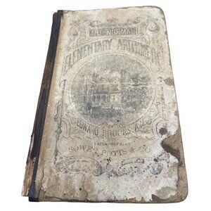 The normal elementary arithmetic book Edward brooks hardcover 1885 english READ